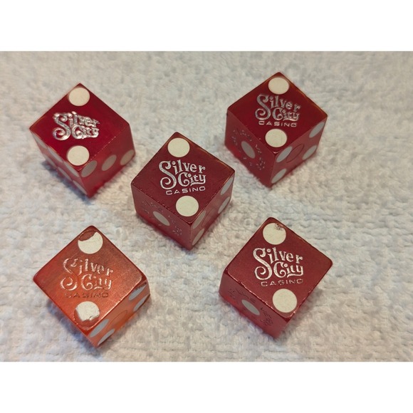 Other - 🎲 Vintage Silver City Casino 1977 Dice Lot Of 5 🎲 Rare